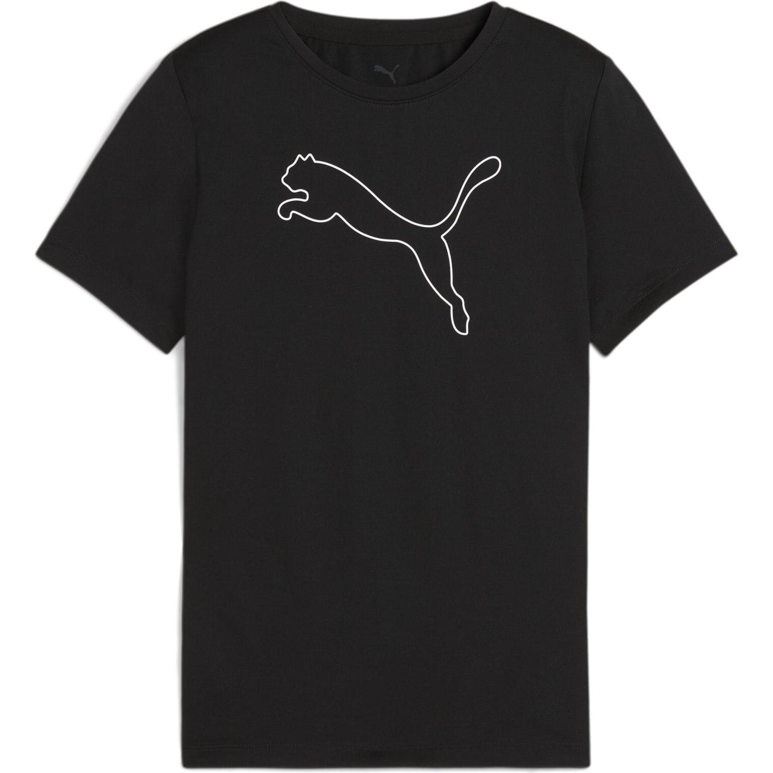 Puma, Mädchen, Sportshirt, TAD ESS Cat Logo Tee G (152), Schwarz, 152
