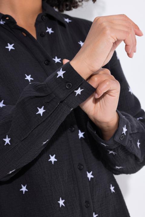 Immagine prodotto Angel of Style Blusa di mussola dal taglio oversize con ricami floreali (56)