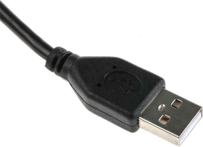 Image du produit RS PRO Câble USB, USBA / USBA, 5m USB 2.0 noir (5 m, USB 2.0)