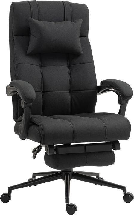 Vinsetto Bürostuhl Polyester, Schaumstoff Schwarz