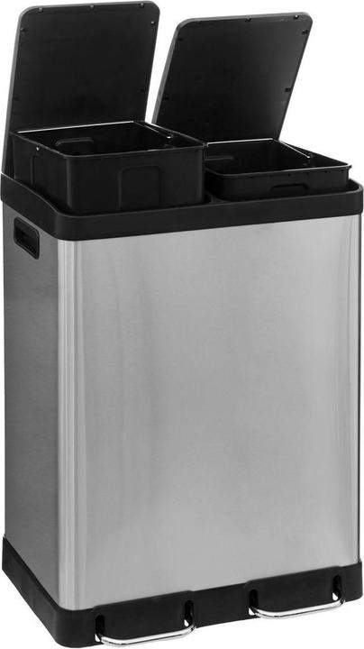 Actual product image 5Five Sorting bin with 2 compartments - stainless steel (30 l)