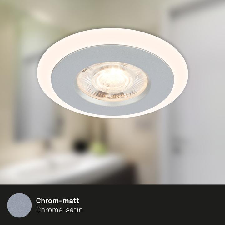 Produktbild Briloner LED Einbauleuchten-Set, mit RGB-LED, chrom-matt, 3xLED/5W, IP44 (460 lm)