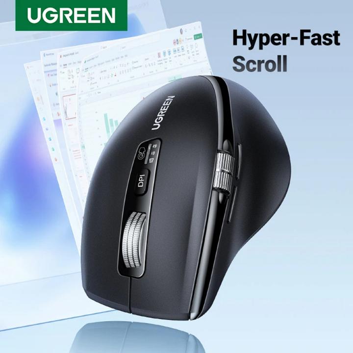 Actual product image Ugreen M751, 5000DPI, BT / Wi-Fi, Black (Wireless)