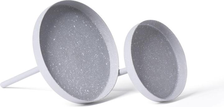 Produktbild Novaliv 4x Kerzenpick Flach 6,5 cm GRAU
