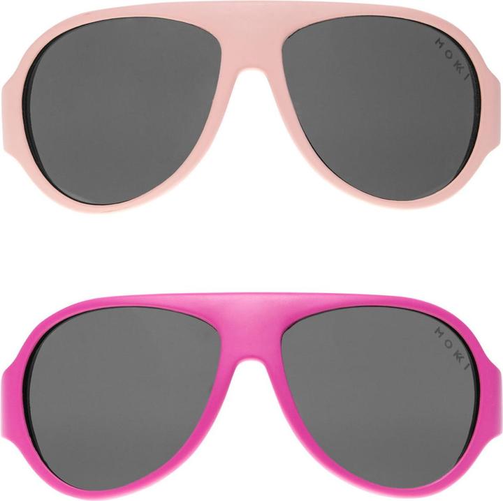 Immagine prodotto Mokki Occhiali da sole per bambini rosa 2-5 anni click & change