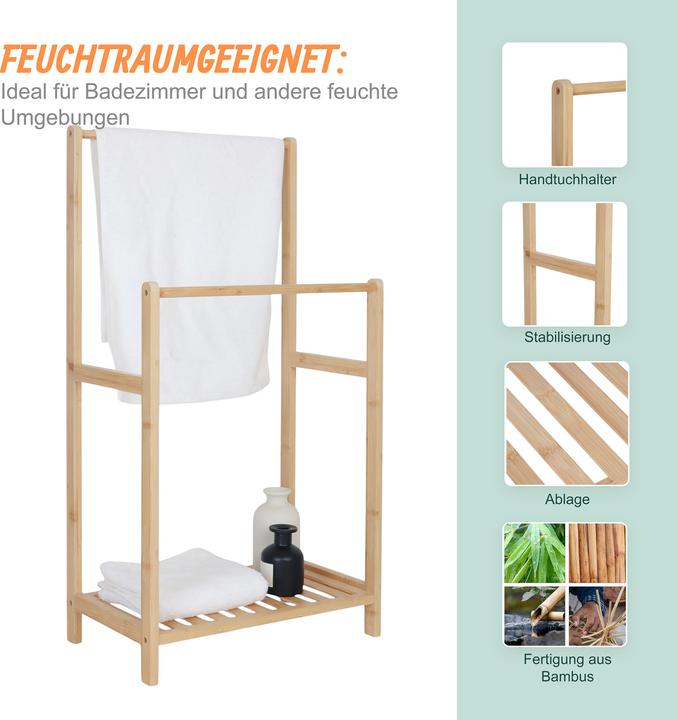 Actual product image Relaxdays Towel rack