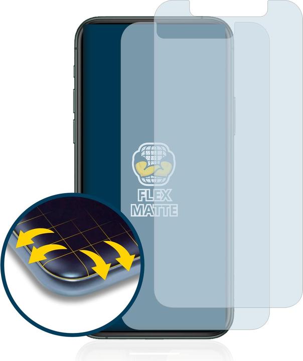 Produktbild BROTECT Full-Cover Displayschutz Matt (2 Stück, Apple iPhone 11 Pro)