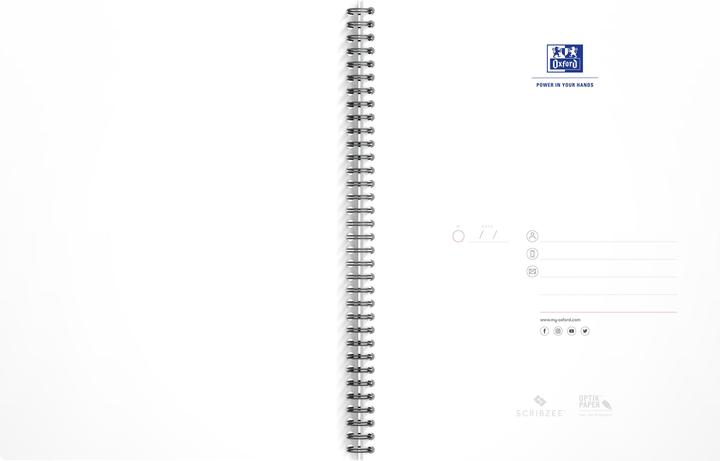 Actual product image Oxford Spiral book (A4, Lined, Soft cover)