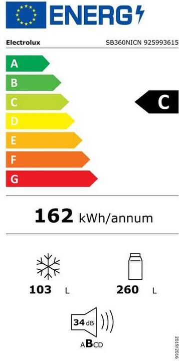 Energie-Label Electrolux SB360NICN (362 l)