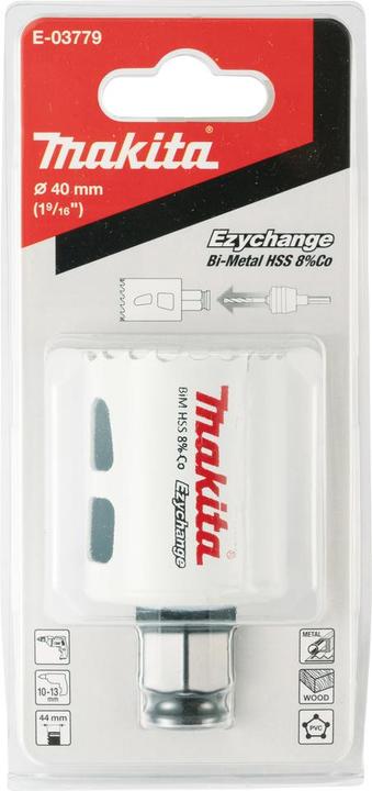 Actual product image Makita EZYCHANGE BIM hole saw 40mm (40 millimetres)