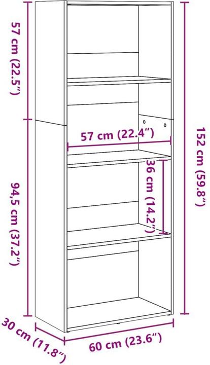 Actual product image vidaXL Banning (30 x 30 x 152 cm)