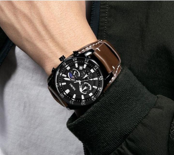 Image du produit Skmei 9249BNBK Herrenuhr + BOX (Horloge analogique, 50 mm)