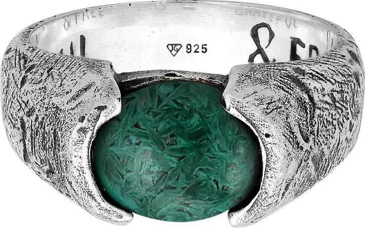 Image du produit Haze & Glory Ring Siegelring Liberty - Afrikanischer Türkis 925 Silber (62, Argent 925)