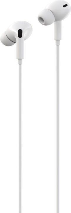 Actual product image Devia wired earphones Kintone A2 Digital USB-C white (Cable)