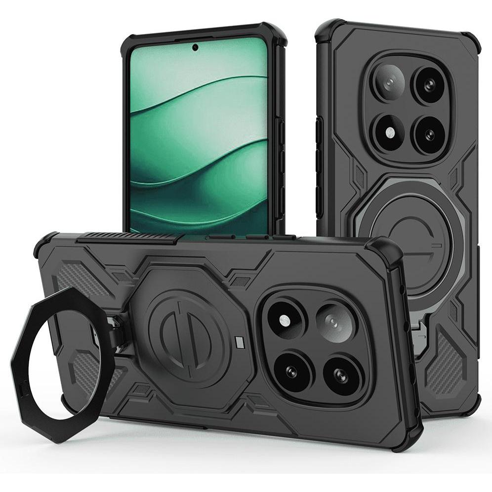 Techsuit - Carbon Shield PRO - Xiaomi Redmi Note 14 Pro+ 5G - Black (Xiaomi Redmi Note 14 Pro+ 5G), Cover smartphone, Nero