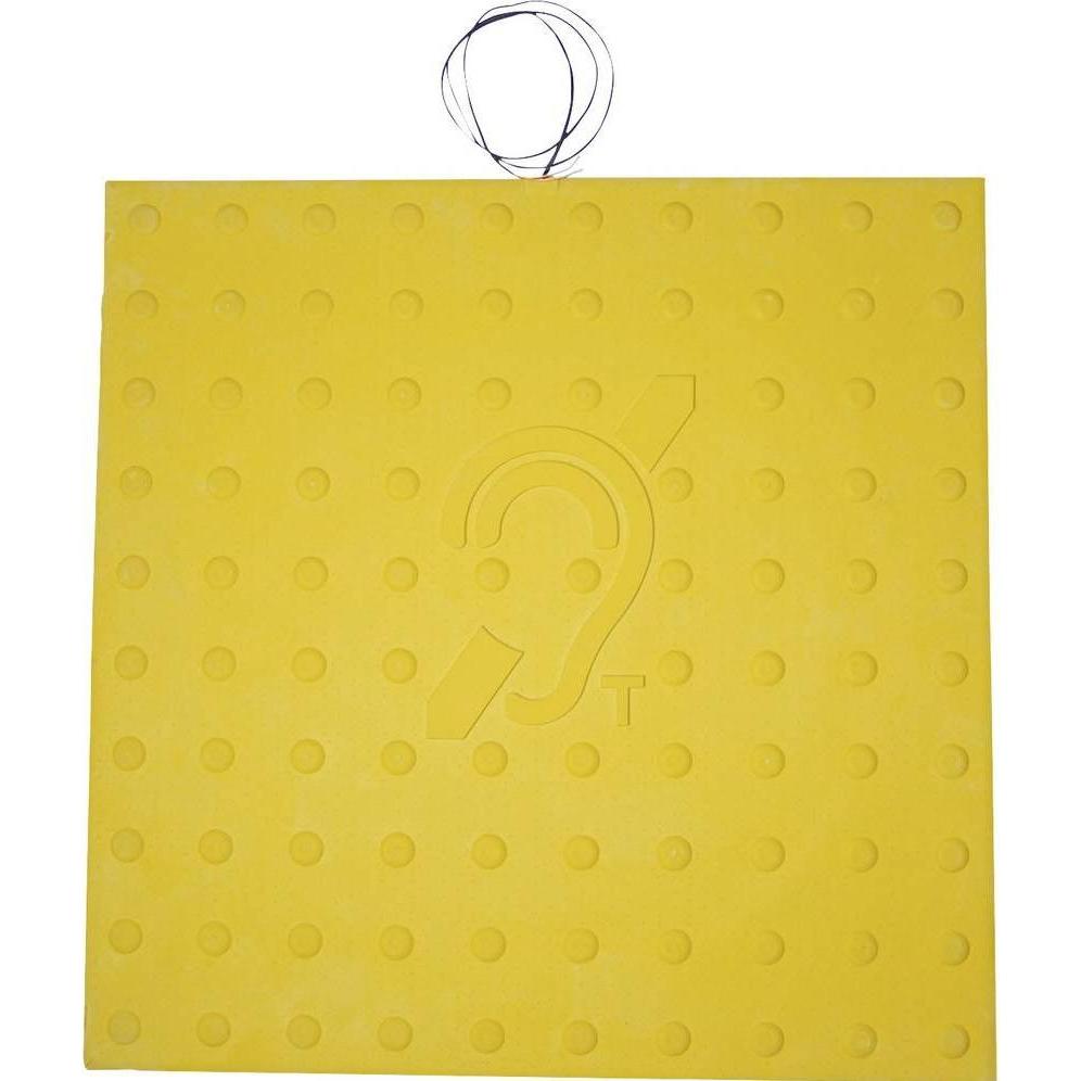 Geemarc LOOPMAT-TM1L Tappetino ad anello compatibile con gli apparecchi acustici, Walkie-talkie, Giallo