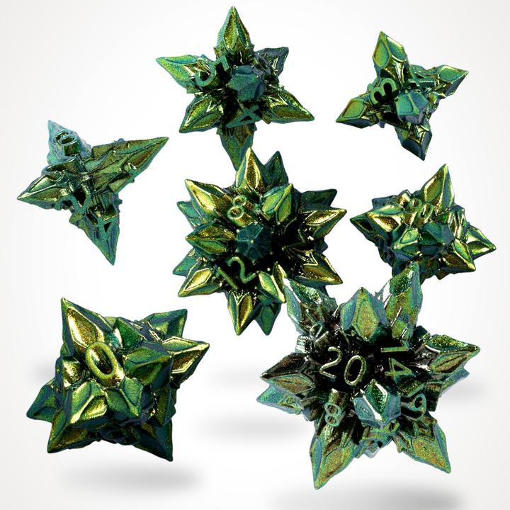 Image du produit Glass Staff CritStones Metal Würfel Set Unholy Bane (7)