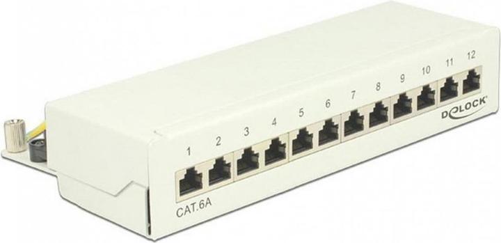 Delock 12-Port Desktop Patchpanel Cat.6A