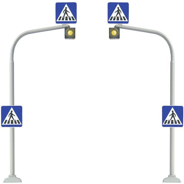 Busch H0 2er Set Fussgängerampeln in