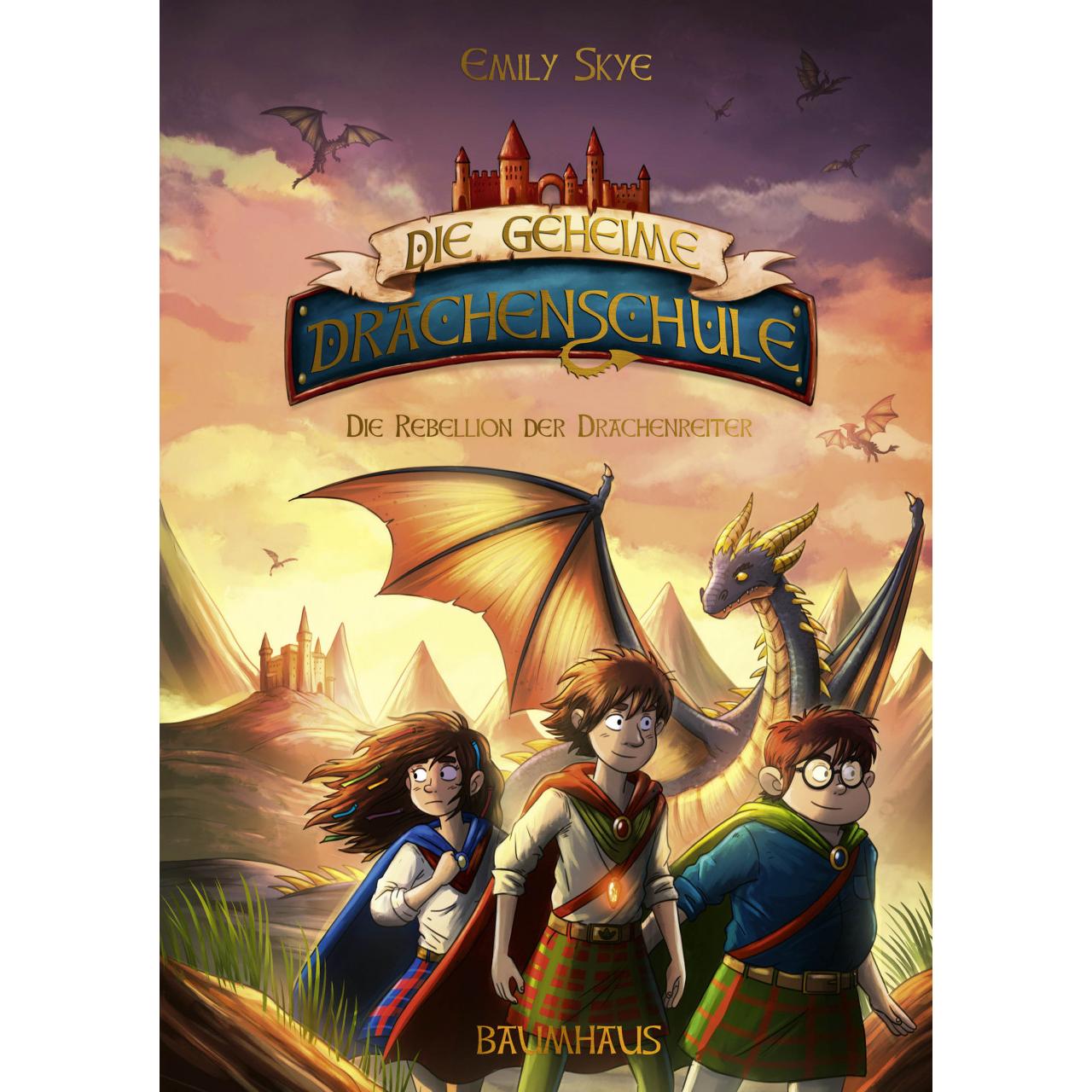 Die geheime Drachenschule - Die Rebellion der Drachenreiter, Kinderbücher von Pascal Nöldner, Emily Skye