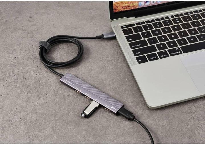Produktbild Renkforce RF-USBCH-200 1+4 Port USB-C® (USB 3.2 Gen 1) Multiport Hub mit Alumini (USB-C, 5 Ports)