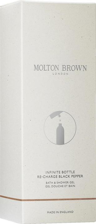 Actual product image Molton Brown Re-charge Black Pepper Infinite Bottle Bath & Shower Gel
