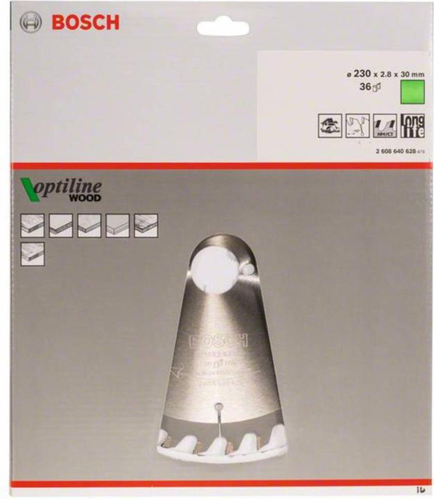 Produktbild Bosch Professional Zubehör PRO Wood Kreissägeblatt, 230 x 2.8 x 30 mm