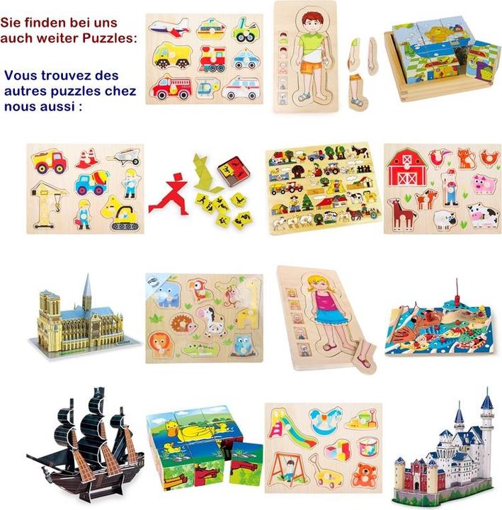 Actual product image small foot fishing puzzle (16 pieces)