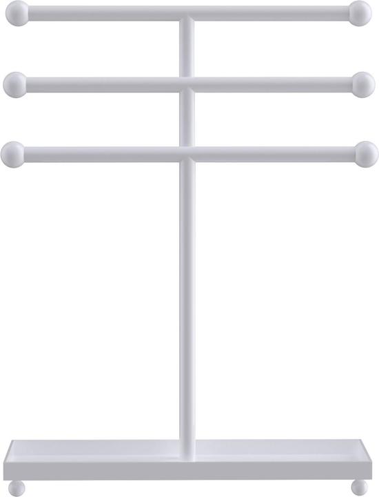 Immagine prodotto Intirilife Albero di presentazione per gioielli in ferro a 3 livelli in bianco