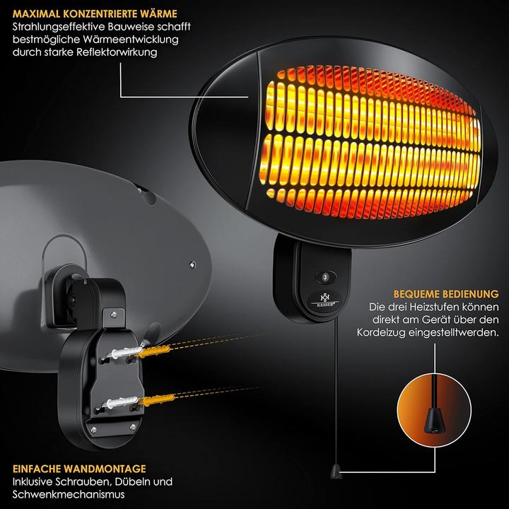 Actual product image Kesser 2000W radiant heater (2000 W)