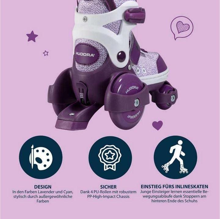 Produktbild Hudora HDO Rollerskates My First Quad 26-29 vt 22061 (28)