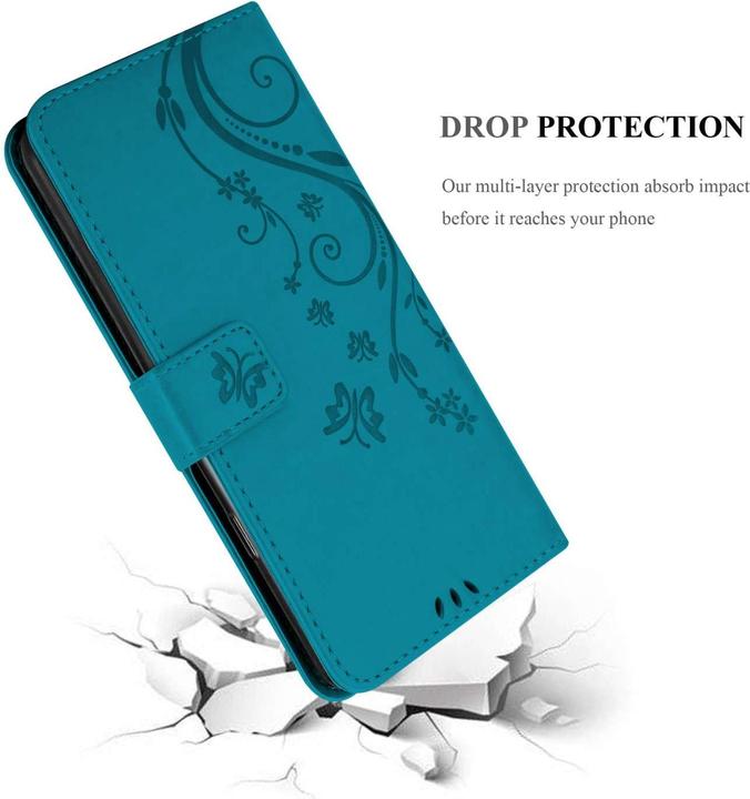 Actual product image Cadorabo Case for Motorola EDGE 30 NEO Flower Book (Motorola Edge 30 Neo)