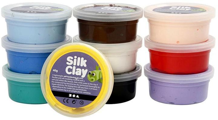 White, Brown, Light beige, Red, Yellow, Black, Green, Neon blue, Lilacs, Blue
