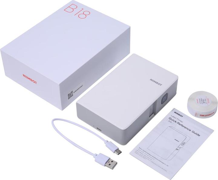 Immagine prodotto Niimbot Stampante portatile per etichette B18 (bianco) (203 dpi)