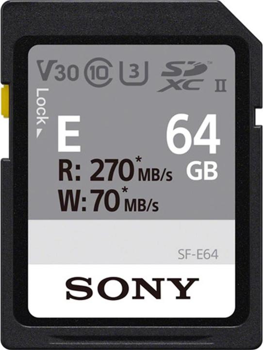 Sony SF-E64A (64 GB, SDXC, U3, UHS-II)