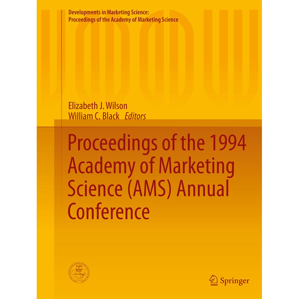 Proceedings of the 1994 Academy of Marketing Science (AMS) Annual Conference, Fachbücher von Elizabeth J. Wilson, Willia...