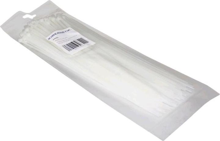 Actual product image Kibernetik Cable tie KT01 4.8x280 transparent (100 pcs.) (Plastic cable ties, 280 mm, 100 pcs.)