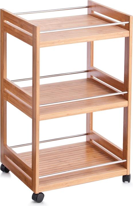 Produktbild Zeller Present Badrollwagen Bamboo (38 x 45.70 x 76 cm)