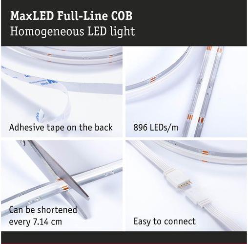 Actual product image Paulmann MaxLED 500 Stripe Set (RGBW, 250 cm, Indoor)