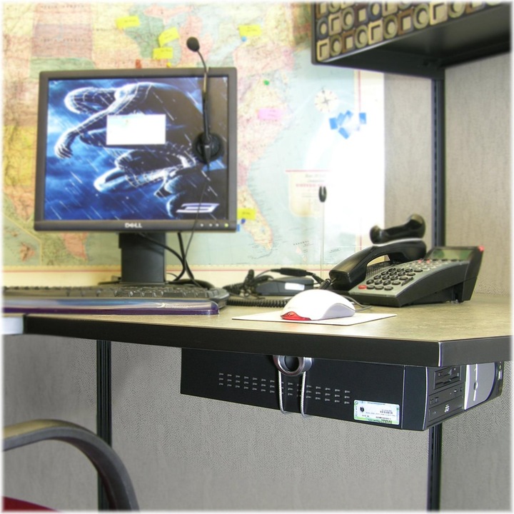 Actual product image Ergotron Universal Cpu Holder Dark Grey
