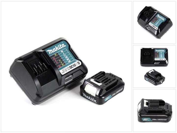 Actual product image Makita Power Source Kit 12V with 1x BL1021B battery 2.0Ah + DC10WD charger (12 V)