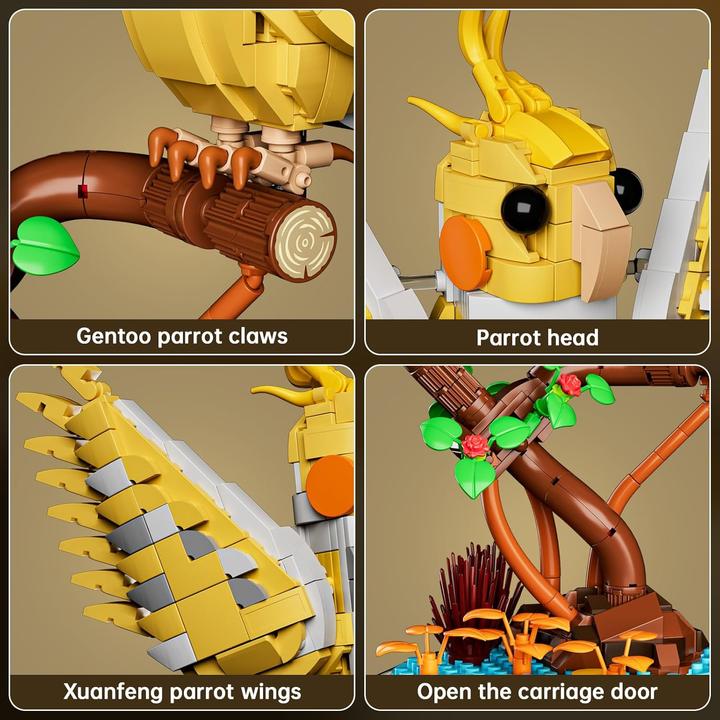 Actual product image Mould King Nymphensittiche
