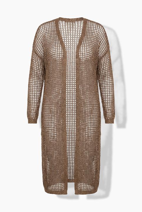 Produktbild Miamoda Strickjacke, Loose Fit, Lochstrick, Glitzereffekt (46, 48)
