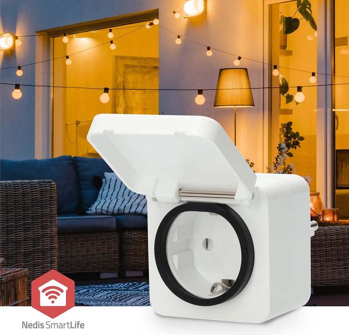 Actual product image Nedis SmartLife Smart plug Zigbee 3.0 | IP44 | Power meter | 3680 W | Type F (CEE 7/7) | -10