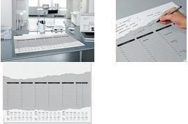 Image du produit Sigel Sous-main, Weekly Planner, avec calendrier sur 3 ans, avec semainier et grille horaire, DE/EN/FR/NL (595 x 410 mm)