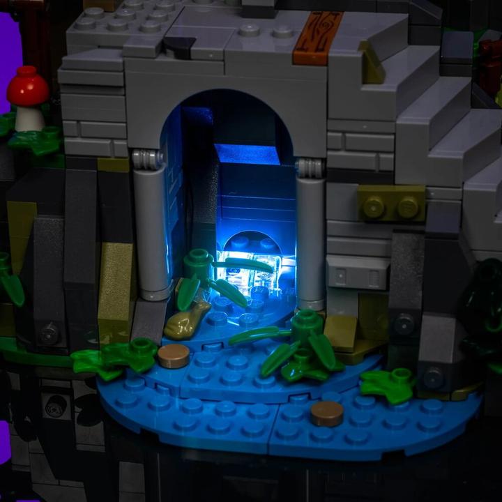 Produktbild Light my bricks LMB 2.0 LED Licht Set für LEGO® BrickLink 910057 Ganovenversteck im Wald