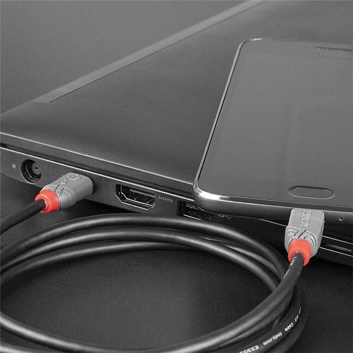 Actual product image Lindy Anthra Line (2 m, USB 2.0)