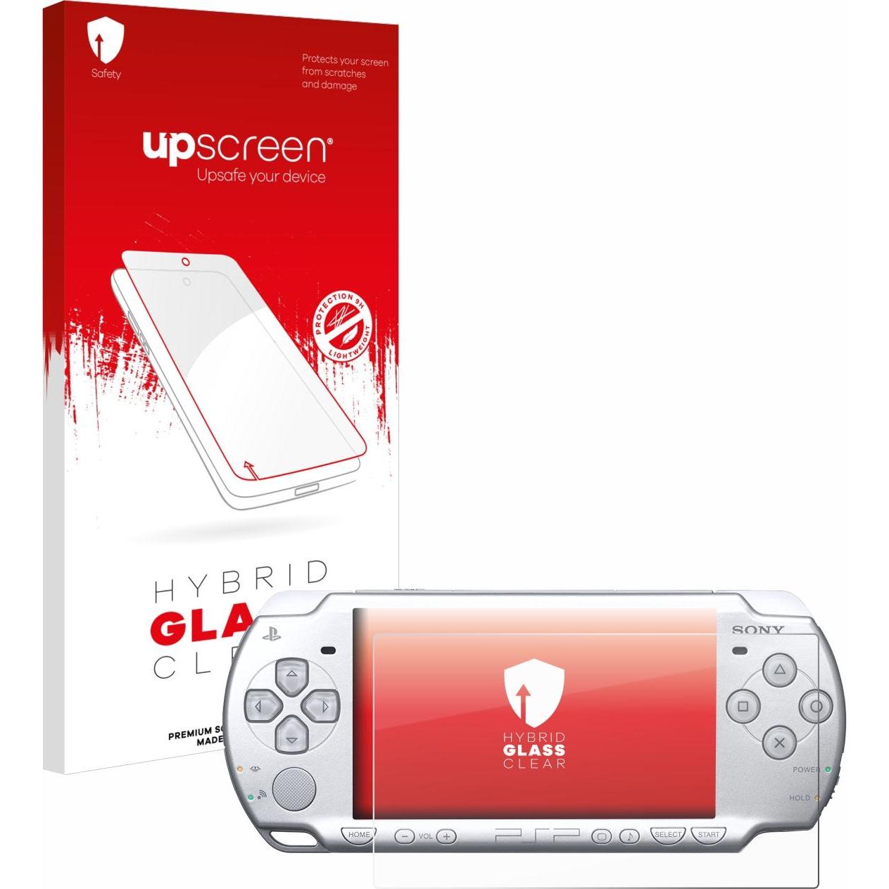 upscreen Schutzglas Schutzfolie Glas Folie Displayschutz klar (PSP), Weiteres Gaming Zubehör, Transparent