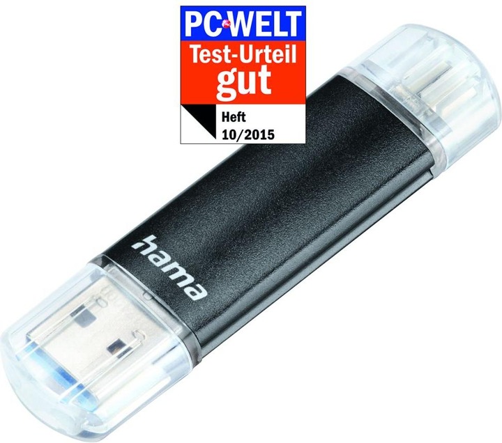 Produktbild Hama Laeta Twin (64 GB, Micro USB, USB 3.0, USB-A)