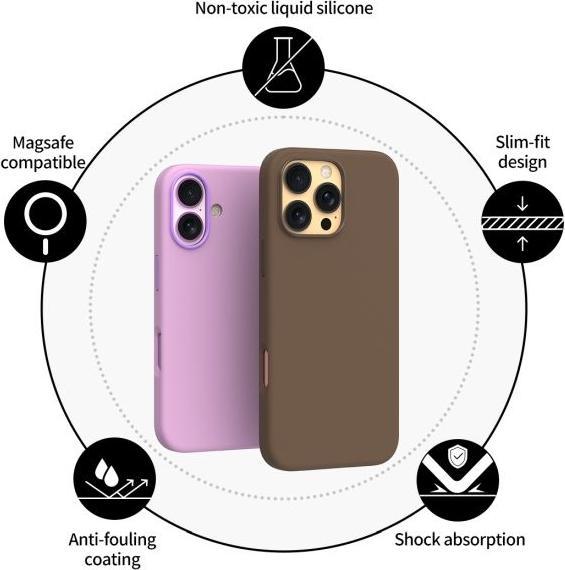 Produktbild Araree etui Typoskin M iPhone 16 Pro 6.3" brązowy/golden brown AR20-02117C (Apple iPhone 16 Pro)